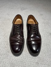 Alden for Brooks Brothers 06605 Shell Cordovan Plain Toe Blucher Shoes Mens 11 D picture