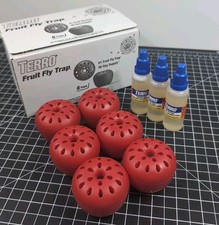 12pk Terro Fruit Fly Traps Indoor (two 6 Pack boxes) + 520 Days of Lure Supply picture