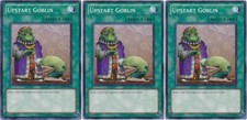 *** 3X UPSTART GOBLIN 3X ***  PLAYSET MINT CONDITION DEM1-EN014 YUGIOH picture