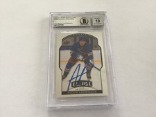 Alexis Lafreniere Signed 2020/21 UD Allure RC Card Slabbed Beckett BAS COA a picture
