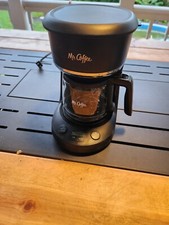 New Mr. Coffee 5 Cup Coffeemaker Brewing Morning Clock Programable Brew Later picture