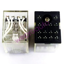 2Pcs MY4-02 100-110VAC Power Relay 14Pins picture
