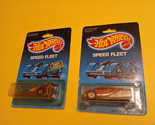 Vintage 1988-1989 Hot Wheels Speed Fleet Alien #78 & XT-3 New Model Sealed Lot picture