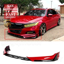 For Honda Accord 2018-20 ACR Style San Marino Red Front Bumper Lip Splitter Kit picture