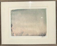 Matt Schwartz Hand Signed Polaroid Transfer Print Artwork Blowing Bubbles picture