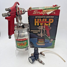 Vtg Snap-on BF595SYS HVLP Pressure Feed Paint Spray Gun Kit W/ Regulator In Box picture