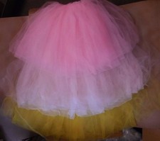 Soft CHIFFON TULLE  ROMANTIC LONG Tutu CandyPink lightpink green or yellow NWT picture