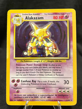 Pokemon TCG Alakazam Base Set Unlimited 1/102 Holo Rare EN 1999 MP/HP picture