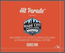 2024 Hit Parade Football Autographed Card Windy City Exclusive SP & Patches picture