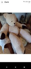 Vtg Jumbo Jointed Teddy Bear Plush Rare Htf Pointed Face picture