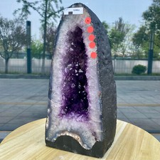 21.93LB Large Natural Amethyst Geode Cathedral Crystal Cluster Specimen Healing picture