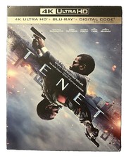 TENET (2020) 4K UHD + BLU-RAY 3-DISC Collector’s Edition ***RARE SLIPCOVER*** picture