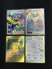 Charizard Pikachu GEN ONE After Skool Hobby Yu Nagaba Style 4 Card LOT Fan Art picture
