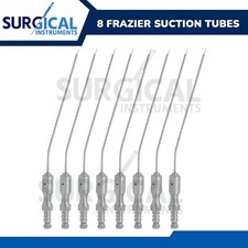 8 Pcs Frazier Suction Tubes Set Diagnostic ENT Surgical Instruments German Grade picture