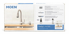 Moen Haelyn 87627SRS Pull-Down Spot Resist Stainless Faucet w/Soap Dispenser picture