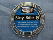 HARRIS STAY-BRITE #8 TIN/SILVER SOLDER - 36 inch piece, 1/16 inch DIA. (1.6mm) picture