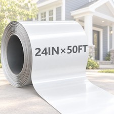 24 in x 50 ft Aluminum Trim Coil Roll White Smooth Sheet, 0.016 Inch Coil Roll picture