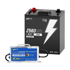 Wattcycle 48V 50Ah  Lithium LiFePO4 Battery 100A BMS Golf Cart + 48V 15A Charger picture