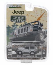 2011 JEEP WRANGLER (SILVER)  * JEEP 70TH ANNIVERSARY *  2015 GREENLIGHT  1:64 picture