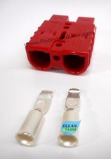 Red Charger Plug Connector 50 amp, with 6Ga contacts Tennant Nobles 605387 picture