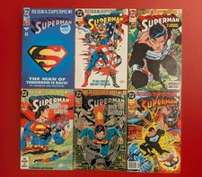 DC Comics Superman Reign of the Supermen 1993 Comic Book Lot of 6 picture