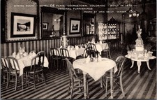 RPPC Hotel de Paris Georgetown CO Dining Room Orin Sealy Photo 1907-1920s picture