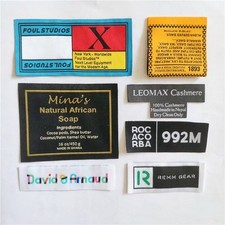 Custom Woven Labels 1000 pcs Personalized Clothing Tags | Fabric T shirt Lables picture