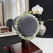 Certified natural Burmese Jadeite Translucent Jade Bead Bracelet-8.5m Jade Bead picture