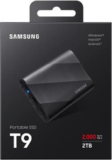 Samsung - T9 Portable SSD 2TB, Up to 2,000MB/s, USB 3.2 Gen2 - Black picture
