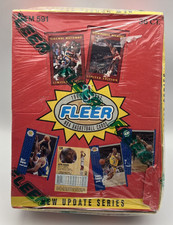 1991-92 FLEER Update Series (2) FACTORY SEALED Box Rookie RC Edit RARE🔥Jordan🔥 picture