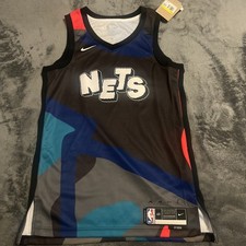 SMALL Brooklyn Nets City Edition KAWS NBA Jersey Nike 60 Basketball BLANK picture