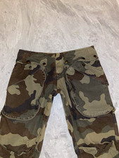 Faith Connexion Camo Cargo Pants Cropped Zip Ankle Multi Pocket Army Khaki XS picture