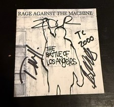 Rage Against the Machine The Battle of Los Angeles Signed Original booklet. picture