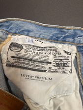 Levi's 501 Unisex 501 Denim Jeans 24X28 Cotton Button Fly picture