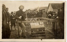 RPPC: African American Run Baseball Carnival Game, Ca.1914, Real Photo Postcard picture