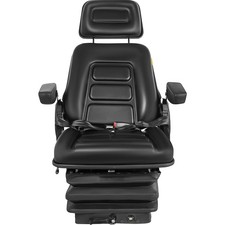 Uimoso Low-Profile Suspension Seat with Armrests for Heavy Equipment picture