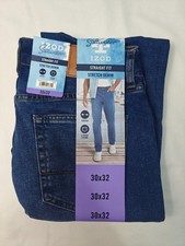 IZOD Saltwater Men’s Straight Fit Stretch Denim Jeans Blue 30x32 New With Tags picture
