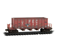 FEC 43' Rapid Discharge Hopper Weathered Graffiti  MTL# 125 44 021 N SCALE picture