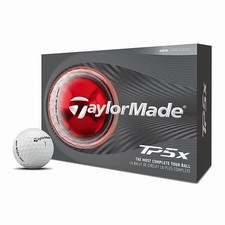 2 Dozen 24 Balls TaylorMade TP5x White Golf Balls Tour Performance 5 Layer picture