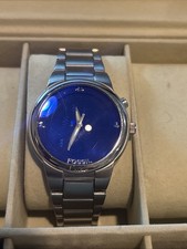 Rare Y2K Fossil Watch (Luck) Royal Blue JR-8085 picture