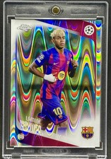 Lamine Yamal  LAVA  REFRACTOR TOPPS CHROME CARD MINT picture