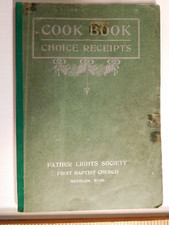 Rare Antique Methuen, Mass ~ Choice Receipts ~ (RECIPIES)~ Cookbook FatherLights picture