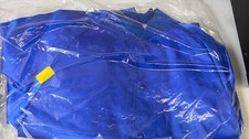 Don Alleson Athletic Vintage Varsity Bomber Jacket Blue Satin DEADSTOCK NWOT L picture