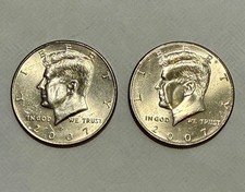 2007-P & 2007-D Kennedy Half Dollars P&D Set / NIFC / Circulated /  picture