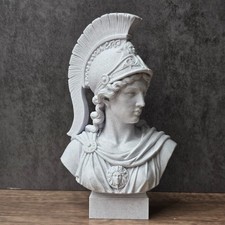 Athena Bust Statue Goddess of Wisdom Minerva Greek Sculpture Pagan Altar Decor picture