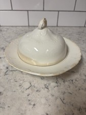 Antique Podmore Walker & Co. Vitreous Earthenware Butter Dome. 1840s Rare picture