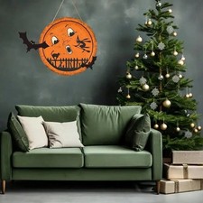 Halloween Anthropomorphic VINTAGE STYLE Moon Wooden Sign Wall Decor 8