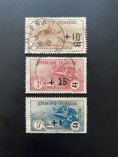 FRANCE 1922 SC#B17-B19  USED  CV$ 216.50   9-20 picture