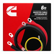 Cummins 6ft 2/0 AWG Inverter Cable Extension Kit for 4000W & 5000W picture