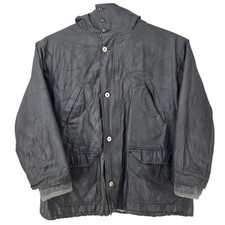 VTG Polo Ralph Lauren Jacket Mens XL Oilcloth Waxed Utility Military Fleece RARE picture